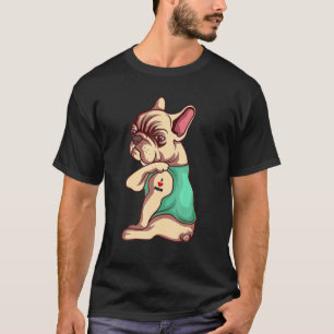 Cute Bulldog - Kärlek Mamma I Heart Mamma T Shirt