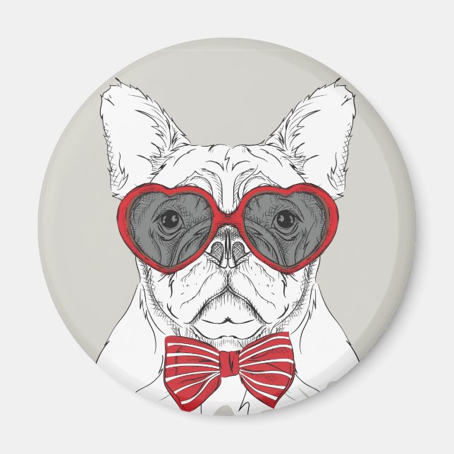 Cute Bulldog Magnet (Framsidan)