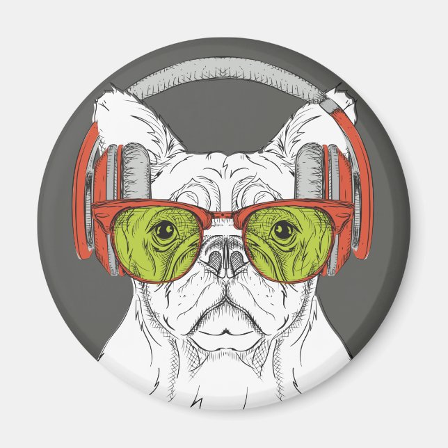 Cute Bulldog Magnet (Framsidan)