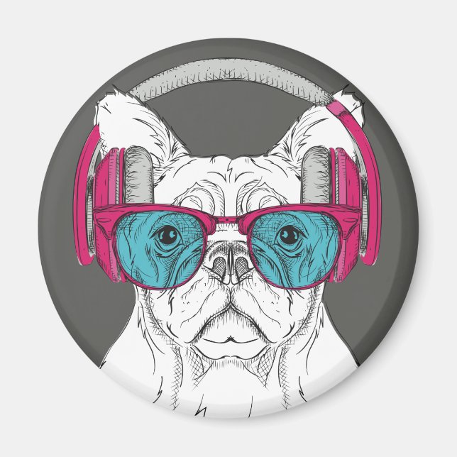 Cute Bulldog Magnet (Framsidan)