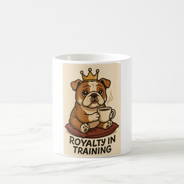 Cute Bulldog Mug Kaffemugg (Center)