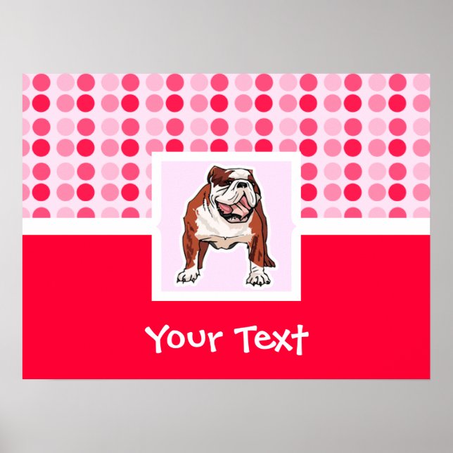 Cute Bulldog Poster (Framsidan)