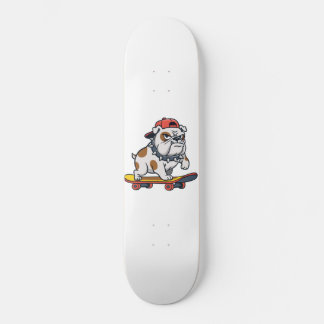 Cute Bulldog Skater Mini Skateboard Bräda 18,5 Cm