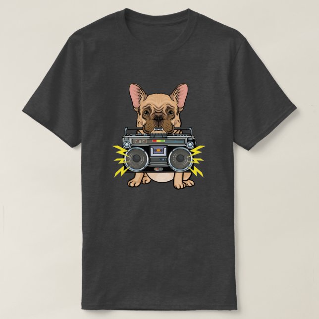 Cute Bulldog T Shirt (Design framsida)