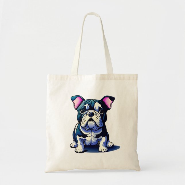 Cute Bulldog Tygkasse (Framsidan)