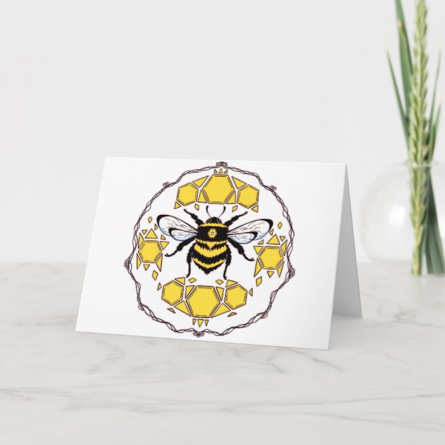 Cute Bumblebecard Helgkort (Framsida)