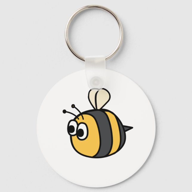 Cute Bumblebee Dekorativ kudde Nyckelring (Framsida)