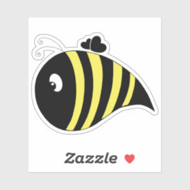 Cute Bumblebee Sticker Klistermärken
