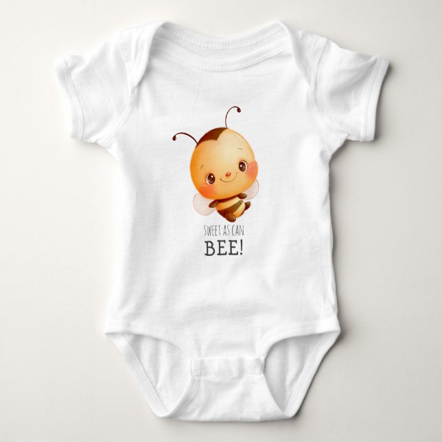 Cute Bumblebee Sweet som kan vara Baby Bodykostym T Shirt (Framsida)