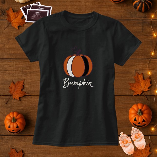 Cute Bumpkin Pumpkin på vägen Moderskap T Shirt (Skapare uppladdad)