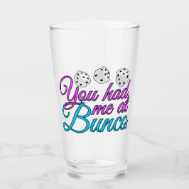 Cute Bunco Game Night Rosa Blue Dice Glaskopp