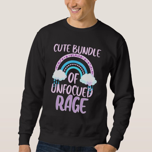 Cute Bundle av ofokuserad ras Pastel Goth Rainbow Lång Ärmad Tröja (Framsida)