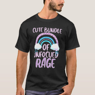 Cute Bundle av ofokuserad ras Pastel Goth Rainbow T Shirt