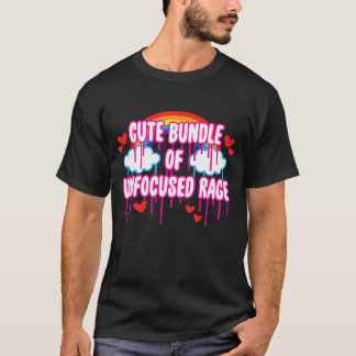 Cute Bundle Of Unfocused Rage Rainbow Clouds Drips T Shirt