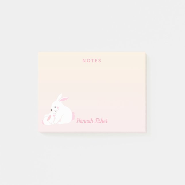 Cute bunnies | Anteckningar efter Personlig Post-it Block (Framsida)