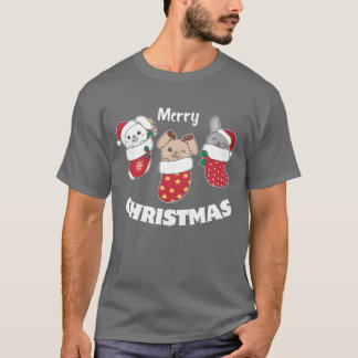 Cute Bunnies i julklapp för jul T Shirt