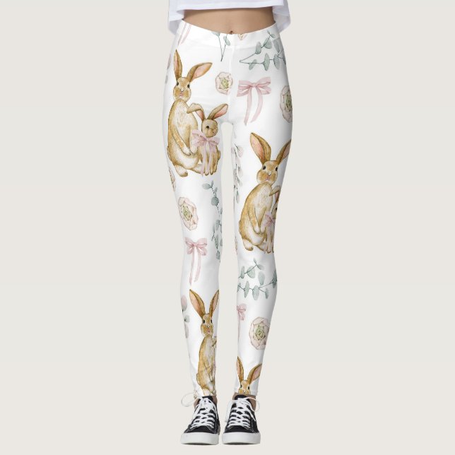 Cute Bunnies Leggings (Framsida)