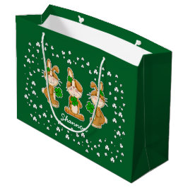 Cute Bunnies med Shamrocks St.Patrick's Day