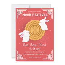 Cute Bunnies och Mooncoa Mid-Autumn Festival
