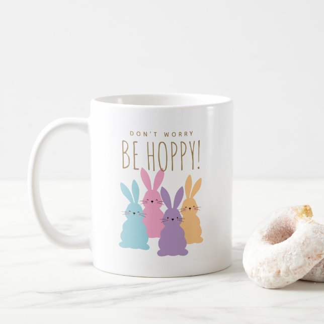 Cute Bunnies Påsk Personlig Kaffemugg (Med munk)