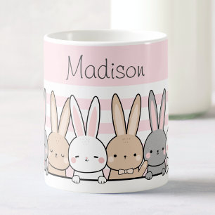 Cute Bunnies Personlig Kaffemugg