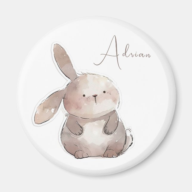 Cute Bunny 2, personlig Magnet (Framsidan)