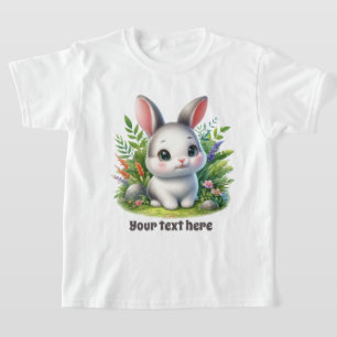 Cute Bunny älskare anpassade-flickor T Shirt