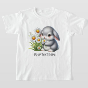 Cute Bunny älskare anpassade-flickor T Shirt