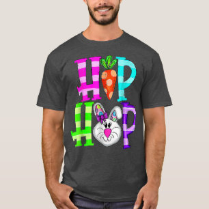 Cute Bunny Ansikte Hip hop Women Kids Funny Påsk D T Shirt