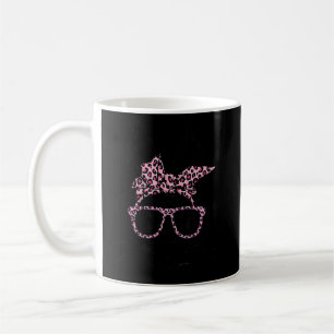 Cute Bunny Ansikte Leopard Glass Headband Lycklig Kaffemugg
