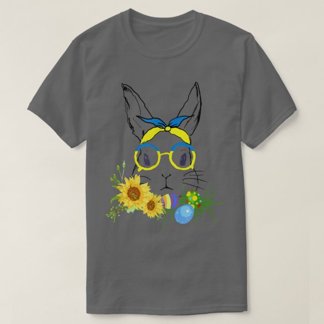 Cute Bunny Ansikte T Shirt (Design framsida)