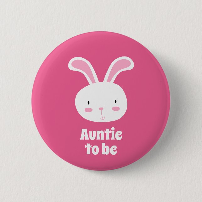 Cute Bunny Auntie... Knapp (Framsida)