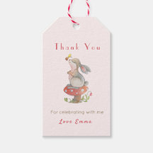 Cute Bunny Baby fyller år Tack