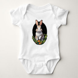 Cute Bunny Baby Jersey Bodykostym T Shirt
