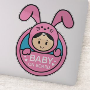 Cute Bunny - Baby på Board Sticker Klistermärken