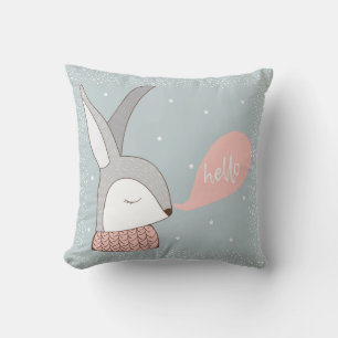 Cute Bunny Baby Pillow Kudde