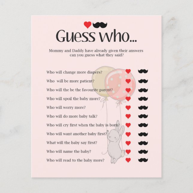 Cute Bunny-babyduschspel (Framsida)