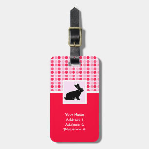 Cute Bunny Bagagebricka
