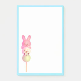 Cute Bunny, Bear och Frog Dango Post-it Block