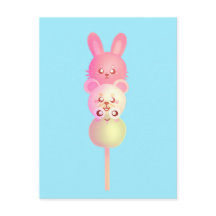 Cute Bunny, Bear och Frog Dango
