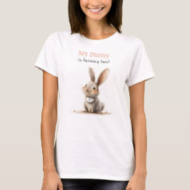 Cute Bunny Birthday Parents T Shirt