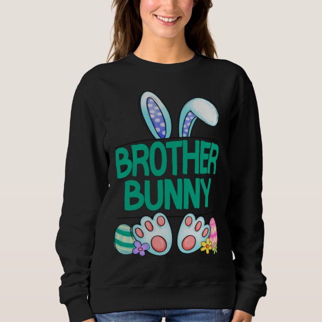 Cute Bunny Brother Bunny Cute Easter Family Matchi T Shirt (Framsida)