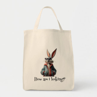 Cute Bunny Canvas Tote Bag Tygkasse