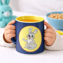 Cute Bunny Cartoon for Kids–Bunny Lovers Drinkware