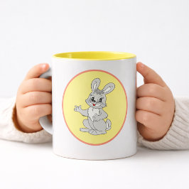 Cute Bunny Cartoon Kids Mugg