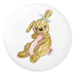 Cute Bunny Ceramic Knob Knopp