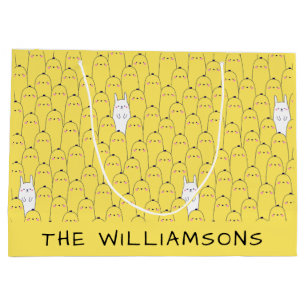 Cute Bunny Chick Gult Påsk