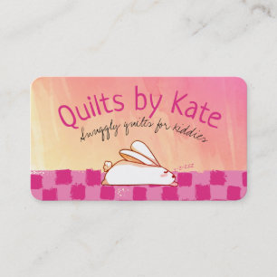 Cute bunny childrens filtar i baby visitkort