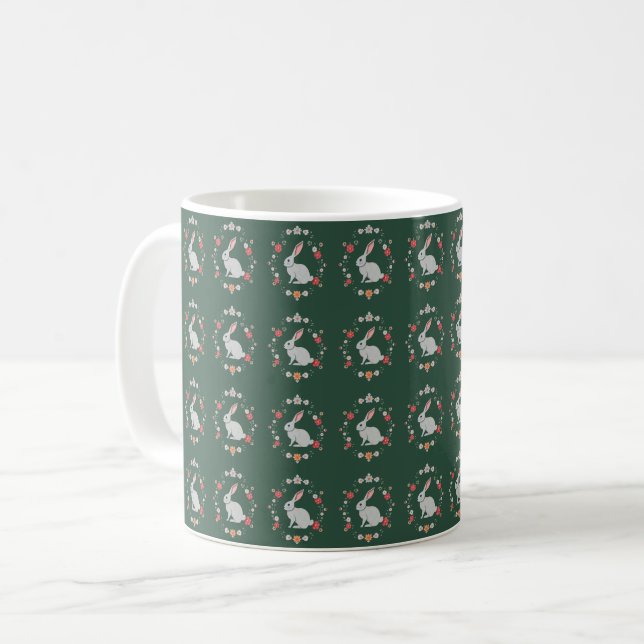 Cute Bunny Coffee Mugg (Framsida vänster)