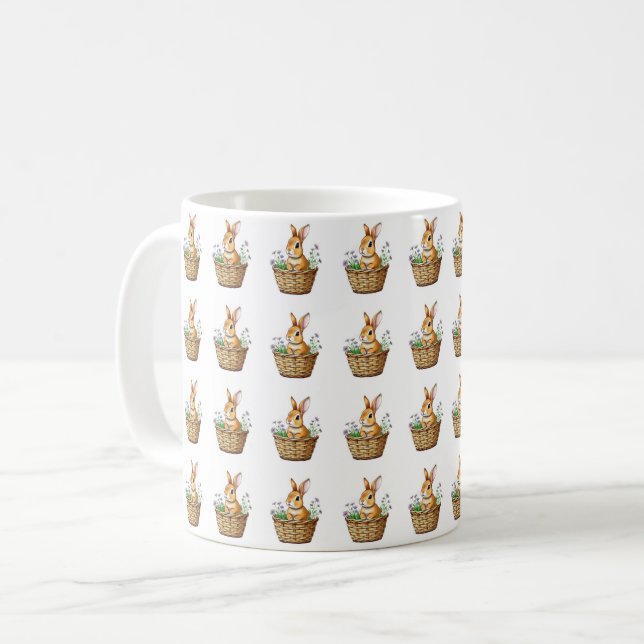 Cute Bunny Coffee Mugg (Framsida vänster)